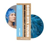 Good Dye Young Teinture capillaire semi-permanente bleu clair (Sky High) - Couleur temporaire protectrice UV, dure 15 24 lavages et plus - Tein