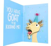 Good Egg Greetings Carte d'anniversaire amusante pour homme, femme, enfant | Carte d'anniversaire amusante pour homme, femme, enfant | Carte de vœux d'anniversaire avec son de chèvre hurlante et