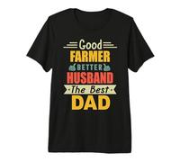 Good Farmer Better Husband The Best Dad for Fathers Day T-Shirt Haut de Gamme