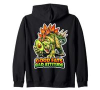 Good Fat Bad Attitude Stegosaure Sweat à Capuche