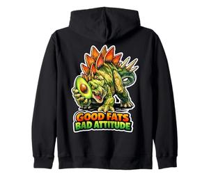 Good Fat Bad Attitude Stegosaure Sweat à Capuche