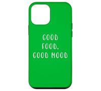 Good Food, Good Mood Funny Statement Food Drink Humour Coque pour iPhone 12 Mini
