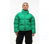 Good For Nothing Womens Technical Funnel Neck Puffer Jacket Vert 8 (XS) Female