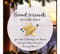 Good Friends are Like Stars - Cadeaux d'amitié pour femme, meilleure amie, drôle, meilleure amie au travail, sœur, amie ornements pour femme, décorations de Noël, cadeau pour amis