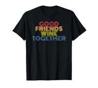 Good Friends Wine Together Rétro années 70 T-Shirt