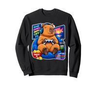 Good Games Happy Capy Capybara Gamer Manette de Jeu Sweatshirt