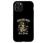 Good Girls Read Bad Books Vintage Skeleton Reader Coque pour iPhone 11 Pro