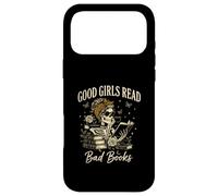 Good Girls Read Bad Books Vintage Skeleton Reader Coque pour iPhone 17 Pro Max