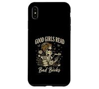 Good Girls Read Bad Books Vintage Skeleton Reader Coque pour iPhone XS Max