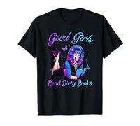 Good Girls Read Dirty Books - Vintage Skeleton Smut Reader T-Shirt
