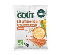 Good Goût Amuse-bouches – Snack bébé dès 10 mois – Sans gluten – Format nomade