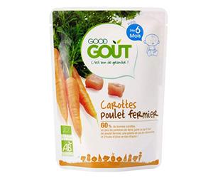 Good Goût Bio Carottes Poulet dès 6 Mois 190 g