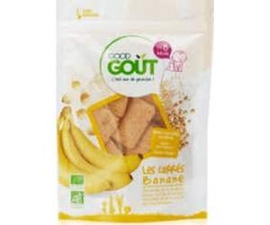 Good Goût Biscuits aux Céréales Dès 8 Mois Bio Carrés Banane 50g