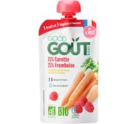 Parapharmacie > Bébé & Maman > Alimentation bébé > Repas bébé Good Goût Carotte Framboise des 4 Mois Bio 120 g