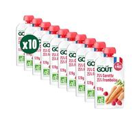 Good Goût Carottes Framboises bio Gourde bébé dès 4 mois 120gr