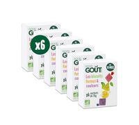 GOOD GOÛT - Les Biscuits Formes Et Couleurs - Biscuits Bébé - Dès 10 mois - Sans Huile De Palme - 35% Moins Sucrés - Couleurs 100% Naturelles - 4 sachets - Lot de 6