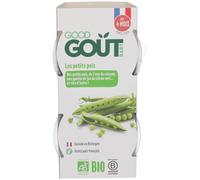 Good Goût Plat Bol Purée de Légumes Le Petit Pois +4m Bio 2 x 120g