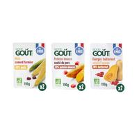 GOOD GOÛT - Lot De 6 Plats Cuisinés Pour Bébé - 2xMaïs Canard Fermier + 2xCourge butternut sauté d'agneau + 2xPatates douces Sauté de Porc - Fabriqué En France - Sachets Micro-Ondables