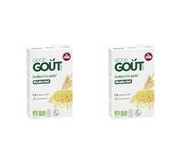 GOOD GOÛT - Mini Pâtes Risoni À La Semoule De Blé Dur Pour Bébé - Dès 8 Mois - Texture Fondante - Fabriquées En Italie - Emballage Carton - 250g (Lot de 2)