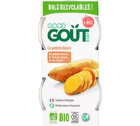 Good Goût Plat Bol Purée de Légumes La Patate Douce +4m Bio 2 x 120g