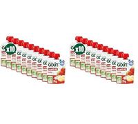 GOOD GOÛT - Petit Déj Fraise - Gourde Pour Bébé - Dès 6 Mois - Format Nomade - Sans Sucres Ajoutés - 10x70g
