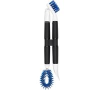 Good Grips-Set de nettoyage vaisselle 4 en 1,Set de cuisine avec brosses de nettoyage en nylon et deux racloirs,Bleu