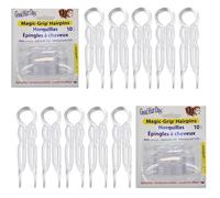 Good Hair Days Magic Grip Lot de 2 paquets de 10 épingles à cheveux (20 aiguilles) en cristal