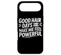 Good Hair Days Make Me Feel Powerful Drôle Coiffeur Coque pour iPhone Air