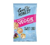 Good & Honest Chips Veggie Pois de chiche, Patate Douce et Sel de Pois Chilli Douce 8 x 85 g
