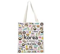 Good Idea Sac Cosmétique Coréen pour Voyage en Corée du Sud - Accessoire de Vacances pour Filles, Seau Imprimé, S