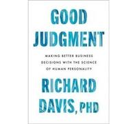 Good Judgment - Richard Davis - HarperCollins Publishers Inc - Livre en Anglais - Hardback Richard DavisRichard Davis (Auteur)