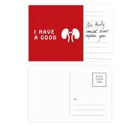 Good Kidney Body Carte postale porte-bonheur Art déco pour personne importante anniversaire