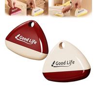 Good Life Lint Roller, Good Life Portable Lint Roller, Triangular Washable Lint Roller, The Roller is Detachable and Reusable, Portable Mini Dog Cat Pet Hair Remover for Clothes (2Pcs)