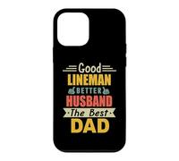 Good Lineman Better Husband The Best Dad for Fathers Day Coque pour iPhone 12 Mini