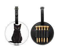 Good Little Black Cat Sac de rangement pour tee de golf facile à transporter et plus efficace pour jouer au golf