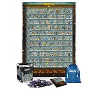 Good Loot Fallout 4 Perk Poster - 1000 Pieces Jigsaw Puzzles for Adults and Kids Age 14 Up - 68x48cm Gaming Puzzle Poster and Carry Bag - Fallout Merchandise