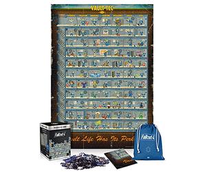 Good Loot Fallout 4 Perk Poster - 1000 Pieces Jigsaw Puzzles for Adults and Kids Age 14 Up - 68x48cm Gaming Puzzle Poster and Carry Bag - Fallout Merchandise