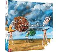 Good Loot Imagination : Rafał Olbiński The Shape of Color Green - Puzzle 1000 Pièces - Collection de Puzzle Artisanales - Effet de Toile - pour Adultes et Enfants 12+ - 68,3 x 48 cm