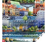 Good Loot Jigsaw Puzzle Série Imagination Tytus Brzozowski Varsovie Ponts Image détaillée Couleurs Vives Produit Durable des Heures de Plaisir Famille Divertissement 1000 pièces 68x48 cm