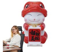 Good Luck Animal Figures - Cat -Car -Car -Orchen | Solar -Powered Automatique Statue d'Actif Fng Shhui -Ornements | Décoration de la Maison | Figurines amusantes pour Tableau de Bord de Voiture