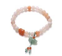 Good Luck, Jade Feng Shui WU Lou Longevity Wealth Chakra Gems Yellow Bangle Chalcedony Gourd Calabash Charm Amulet Prosperity Luck Luck