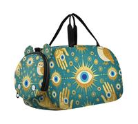 Good Luck Sac de sport léger avec compartiment à chaussures Bleu doré Pour voyage, sport, w nd