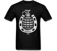 Good Luck T Shirt Vintage Pattern Clothes Birthday Custom Gift Top College Trendy Black Shirt Military Style Tee Manches Courtes(XX-Large)
