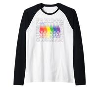 Good Luck Trolls Freedom Rainbow Manche Raglan