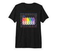 Good Luck Trolls Freedom Rainbow T-Shirt Haut de Gamme