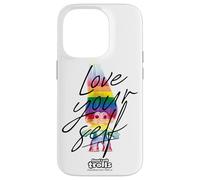 Good Luck Trolls Love Your Self Rainbow Coque pour iPhone 14 Pro