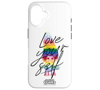 Good Luck Trolls Love Your Self Rainbow Coque pour iPhone 16