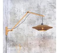 Good & Mojo Bali Applique murale avec bras, E27, BALI/W3/AD/N/6015/BN,