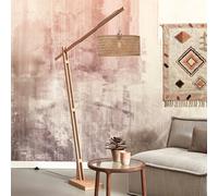 Good & Mojo Java Lampadaire avec bras, E27, JAVA/F/MB/N/5022/N,