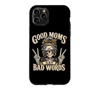 Good Moms Say Bad Words, Messy Bun Squelette Coque pour iPhone 11 Pro